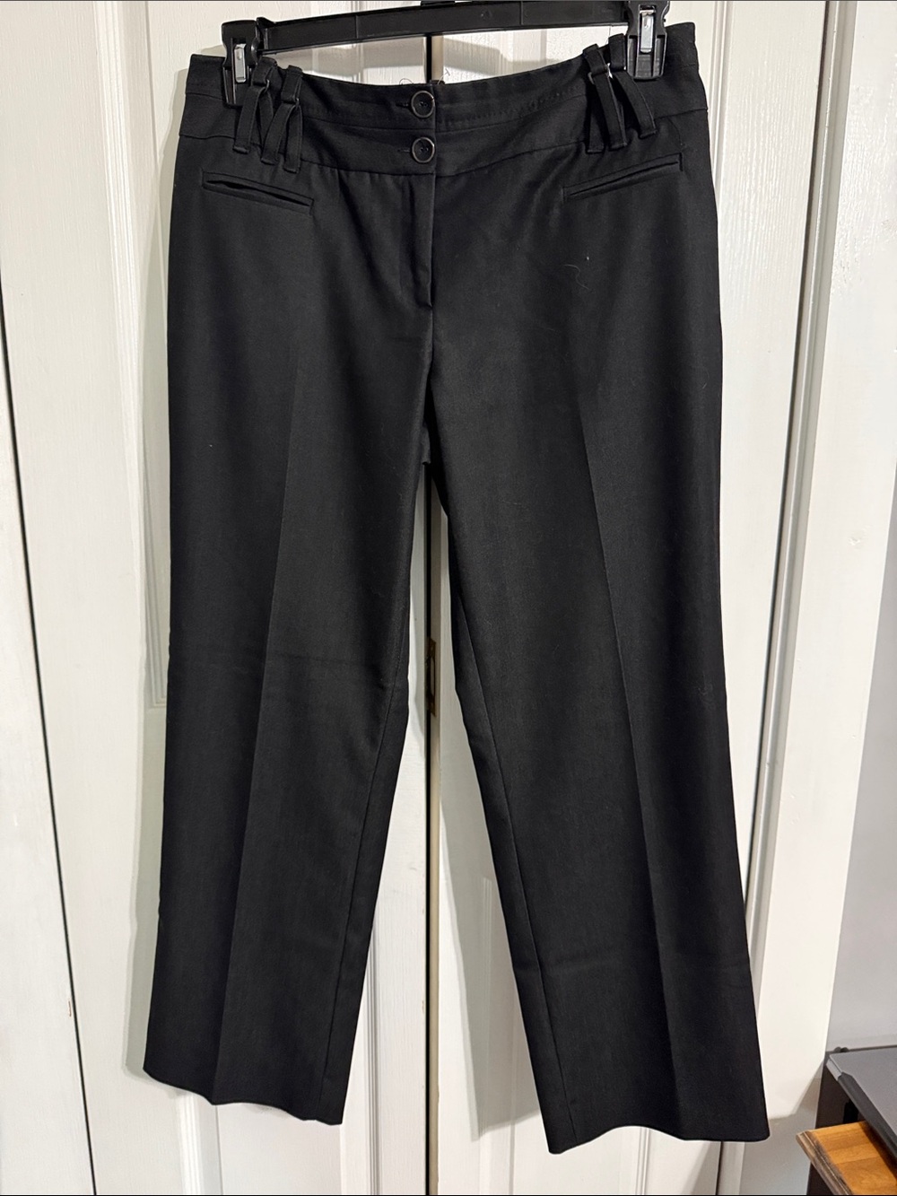 Versona Black Straight-Leg Dress Pants
